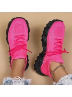 Women s Simple Plain Lace Up Low Top Sock Sneakers Summer 2024 Casual Comfortable Breathable Lightweight Sports Running Shoes