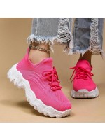 Women s Simple Plain Lace Up Low Top Sock Sneakers Summer 2024 Casual Comfortable Breathable Lightweight Sports Running Shoes