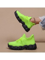 Women s Simple Plain Lace Up Low Top Sock Sneakers Summer 2024 Casual Comfortable Breathable Lightweight Sports Running Shoes