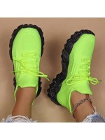 Women s Simple Plain Lace Up Low Top Sock Sneakers Summer 2024 Casual Comfortable Breathable Lightweight Sports Running Shoes