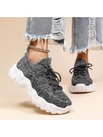 Women s Simple Plain Lace Up Low Top Sock Sneakers Summer 2024 Casual Comfortable Breathable Lightweight Sports Running Shoes