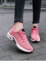 Women s Breathable Flying Woven Sports Shoes Outdoor Shoes Lightweight Air Cushion Running Shoes