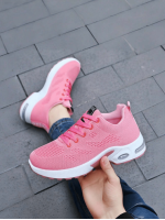 Women s Breathable Flying Woven Sports Shoes Outdoor Shoes Lightweight Air Cushion Running Shoes