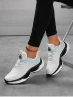 Plus Size Women s Spring Autumn Mesh Breathable Sneakers Super Light Shock Absorbing Running Shoes White With Laces