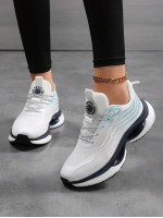 Plus Size Women s Spring Autumn Mesh Breathable Sneakers Super Light Shock Absorbing Running Shoes White With Laces