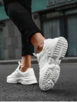 Women s Lightweight Sneakers Comfortable Breathable White Chunky Sneakers With Round Toe And Lace Up Closure Size 43 44 Suitable For Couples